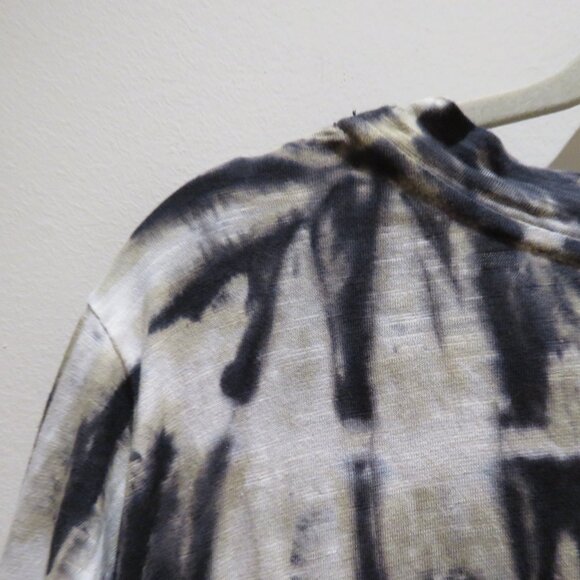 GILDA MIDANI Maria Maxi Dress in Black White Tie Dye Lagenlook Artsy Boho NWT - Picture 13 of 15
